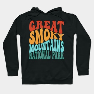 Great Smoky Mountains National Park Retro Vintage Typography Hoodie